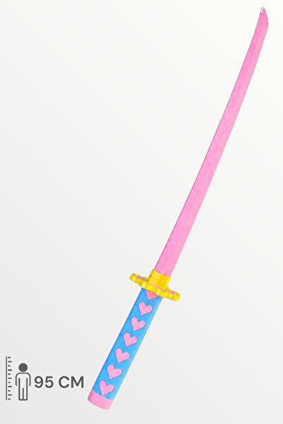 Artivo Mitsuri Kanroji Katana Sword Demon Slayer Kılıç 95 cm Katlanabilir Açı...