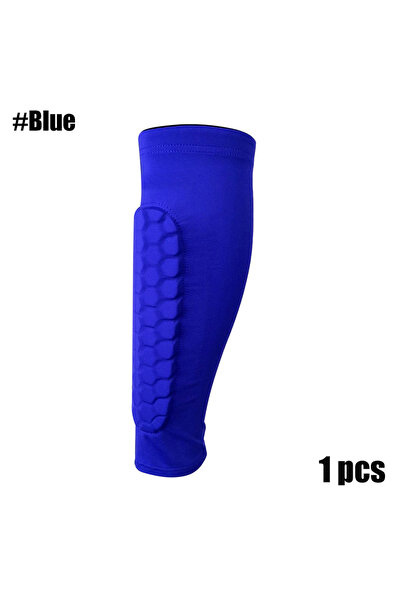 Choice13 واقيات ساق كرة القدم S Blue-1PC بتصميم خلية النحل للأولاد والشباب وا...