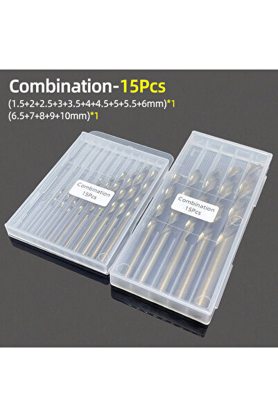Choice32 Combination-15Pcs Cobalt Twist Drill Bit 1-13mm High Speed Steel M35...