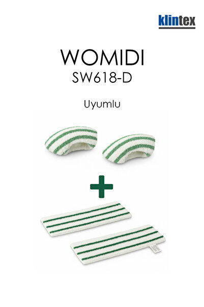 Womidi SW618-D Steam Cleaner Compatible Replacement Microfiber Cloth Set ( New Model ) with Miscellaneous