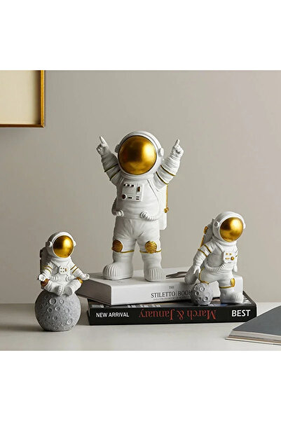 Choice Gold 3 Pcs/Set Astronaut Decoration Cute Model Little Astronaut Car Ho...