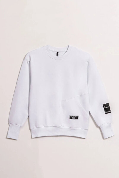 HAUSEkids 8-15 Ετών Σχολικό Χρόνο Unisex Παιδικό Ιδρώτα-Λευκό
