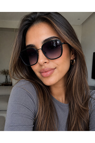 cavezzo Rectangular Black Unisex Sunglasses Ae2008C1B4466