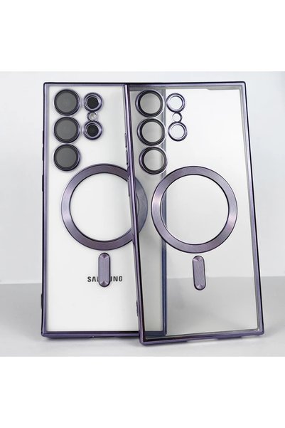 Choice66 Galaxy S25 Ultra Purple Luxury Plating for Magsafe Magnetic Wireless...