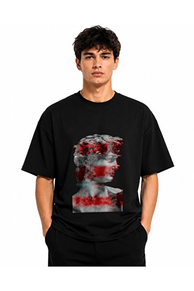 Inscriptie Tricou Unisex Bumbac Premium Casual " David glitch "