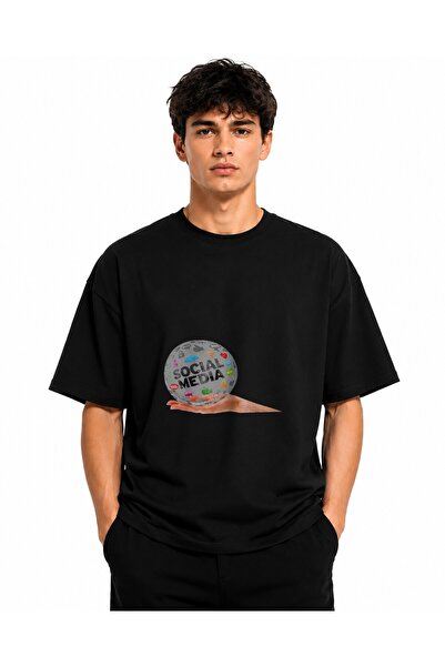 Inscriptie Ουνισέξ Βαμβακερό T-shirt Υψηλής Ποιότητας  "Σφαίρα των Μέσων Κοιν...