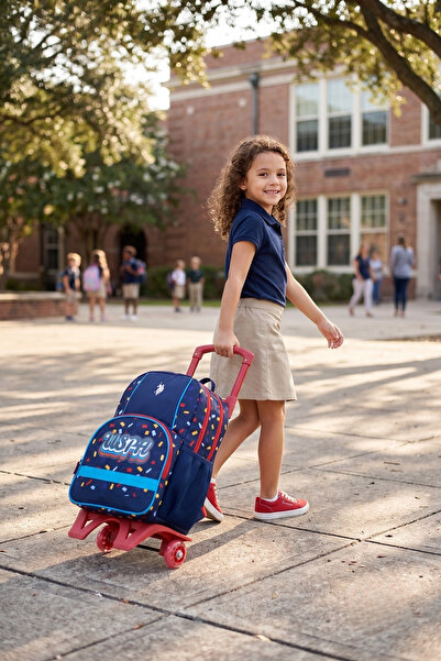 U.S. Polo Assn. US Polo Assn. 24156 - حقيبة مدرسية ابتدائية ومدرسية باللون ال...