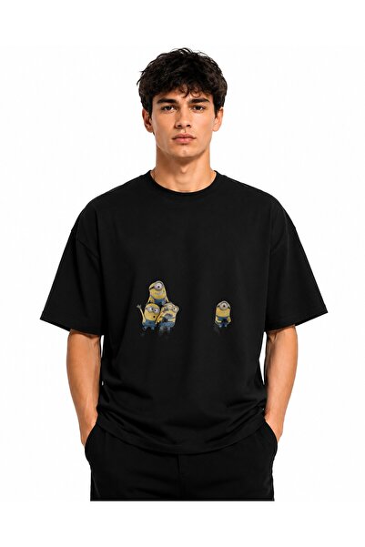 Inscriptie Tricou Unisex Bumbac Premium Casual " 4 x Minion "