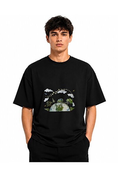 Inscriptie Unisex Premium Cotton Casual T-Shirt "Spring Earth"