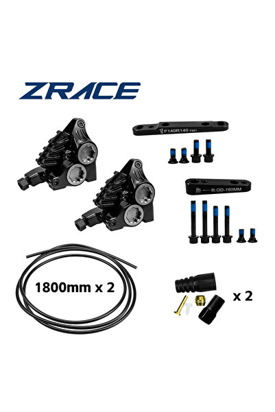 Choice كاليبر أسود F R ZRACE XG4 ذو أربعة مكابس، كاليبر فرامل هيدروليكي للطرق...