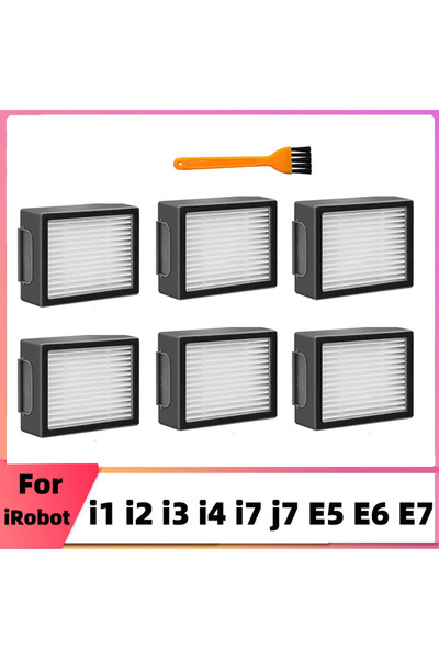 Choice 6pcs Hepa Filter For iRobot Roomba I&E Series, i7 i7+/plus i3 i3+ i4 i...