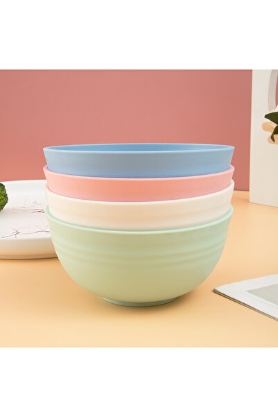 Choice 4pc mix color 4pcs Plastic Bowl Suitable for Home Kitchen Restaurant W...
