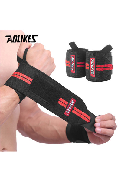 Choice3 Aolikes Type B--Red AOLIKES 1 Pair Wristband Wrist Support Weight Lif...