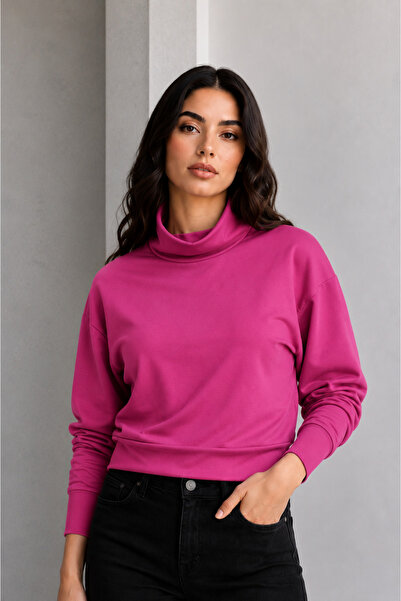 BALİNS Women's 2 Thread Degaje Collar Sweatshirt