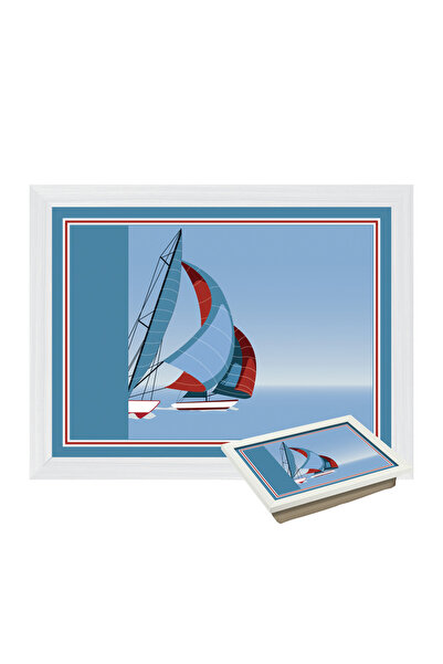 Funny Design Keyif Tepsili Diz Minderi-sailing
