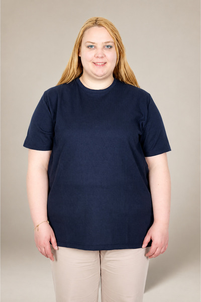 ModeXL Tricou pentru femei Mode XL True Plus Size, cu textură tip vafe, 20033...