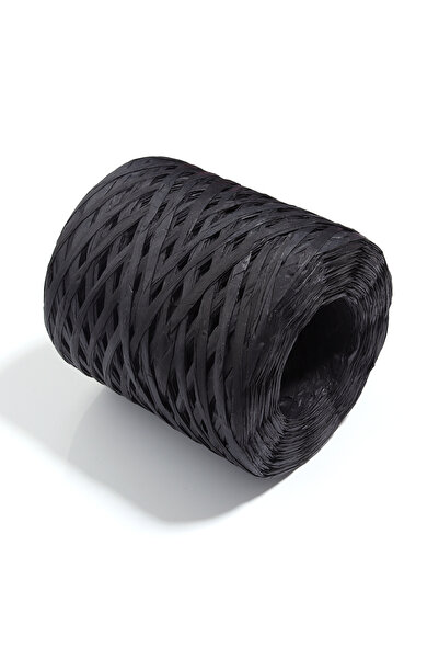 Choice Black 200M/Roll Raffia Paper Ribbon Yarn Handmade Craft Color Knitted ...
