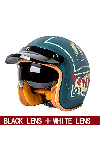 Choice L MT-5-6 Motorcycle Helmet National Standard 3C Certification Half Hel...