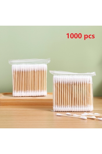 Choice3 1000pcs 500/100 Round Headed Cotton Swabs, Double Round Headed Cotton...