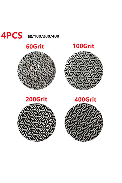 Choice1 4PCS 2 Inch 50mm M14 Thread Electroplated Diamond Polishing Pads Fast...