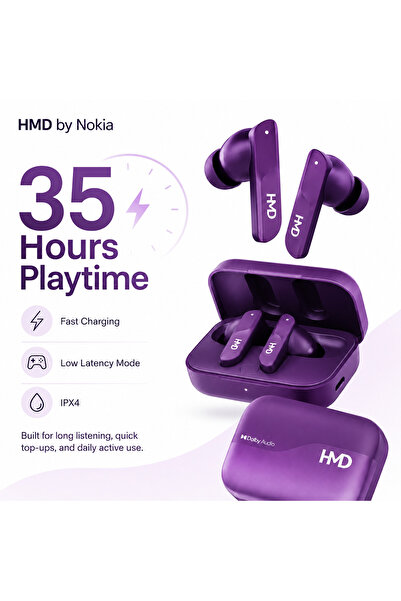 Hmd DUB S60 True Wireless Earbuds, Dolby Audio, 10mm Drivers, 35H Playtime, 4...