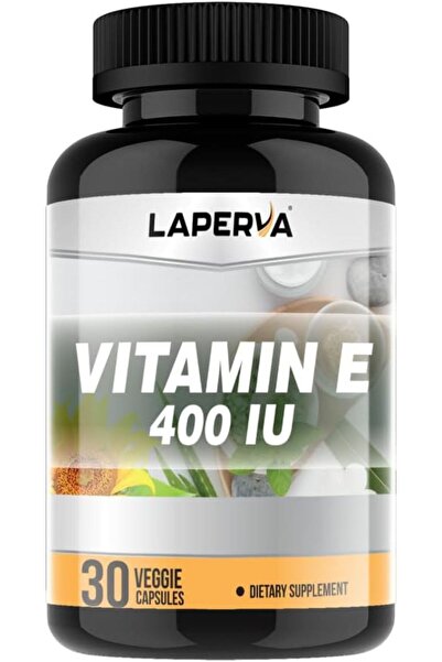 Laperva Vitamin E, 30 Vegetarian Capsules, 400 IU, Antioxidant, Protects Skin