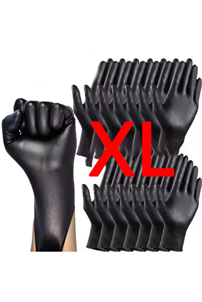 Choice 50pcs XL 100/50/20PCS Bagged Black Pvc Nitrile Disposable Cleaning Glo...