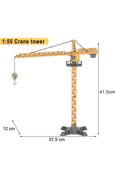 choice2 Crane tower Engineering Diecast Toys for Boys Alloy+Plastic Tractor E...