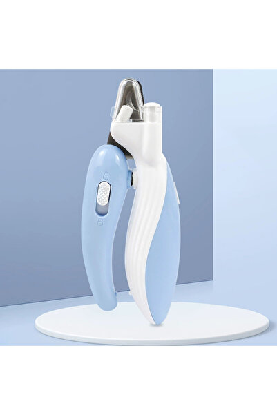 Choice1 Light blue 1PC Cat Led Nail Clippers With Lights - Anti-Blood-Splatte...
