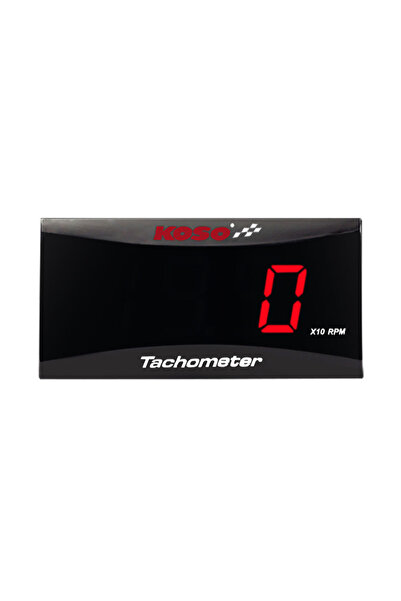 Choice Red KOSO RPM Mini Meter Motorcycle LCD Digital Display Engine Tach Met...