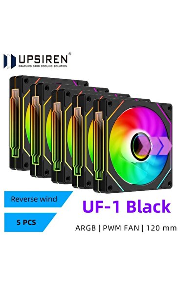 choice2 مروحة هيكل الكمبيوتر UPSIREN UF-1 PRISM 4 PRO مقاس 12 سم ARGB 4 Pin P...