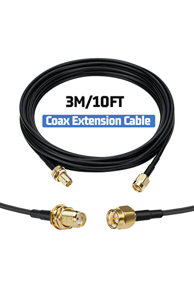 choice2 3M ABBREE SMA Male to Female RG174 Coaxial Extension Cable 3M 5M 10M ...