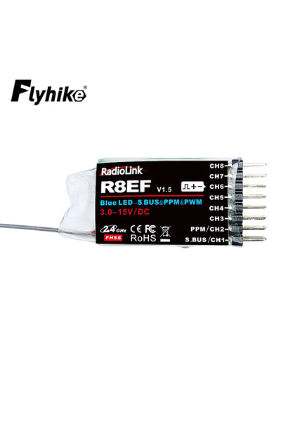 Choice Radiolink R8EF 2.4Ghz 8 Channels RC Receiver Support S-Bus/PPM/PWM Sig...