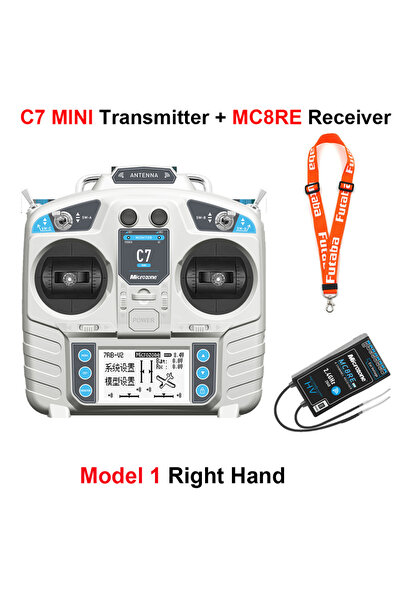 Choice1 جهاز إرسال تحكم عن بعد MicroZone MC7 C7 MINI 2.4G مع نظام راديو استقب...