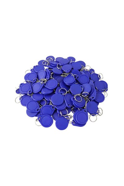 Choice 100PCs Blue 100pcs/pack RFID 13.56Mhz IC Keyfob Token Key Ring For Acc...