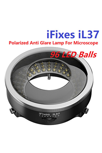 Choice IL37 iFixes إضاءة حلقية LED للميكروسكوب 96 كرة LED قابلة للتعديل مع مس...