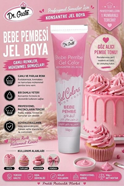 Genel Markalar Jel Boya (Tüp) 50GR Bebe Pembesi