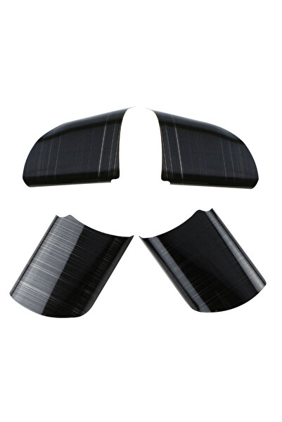 Choice1 wood black 4Pcs Stainless Steel Car Steering Wheel Panel Sequins Cove...