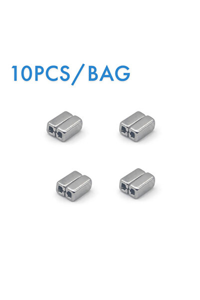 Choice5 10pcs double tube 10/50pcs Orthodontic Crimpable Hook Mini Stops Dent...