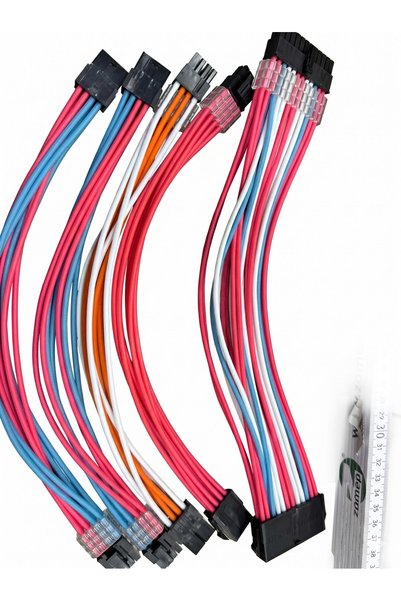 mucize 24 Pin Sleeved Extension Cable and 8 Pin Extension Cables Pc V