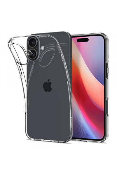 Apple Husa pentru iPhone 16, Spigen, Liquid Crystal, Transparenta ACS08190