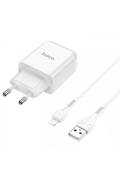 Apple Incarcator Retea cu Cablu Lightning HOCO N2, 10W, 2A, 1 x USB-A, Alb