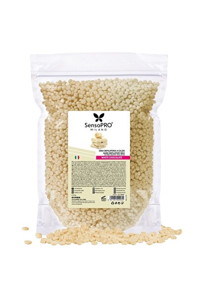 SensoPRO Milano Granule de ceară epilatoare elastică cu ciocolată albă, 500 g
