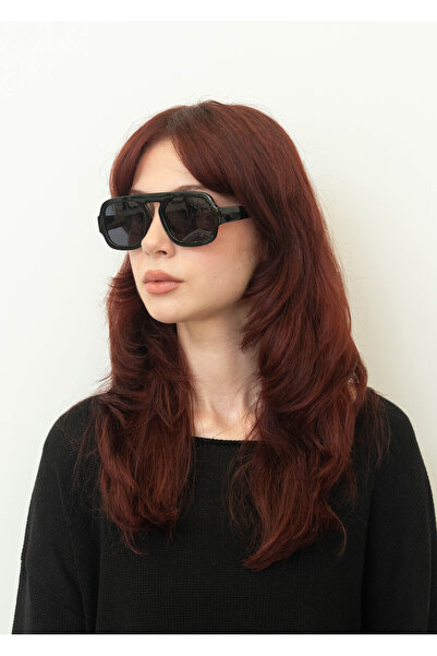 Eyemood Unisex Pilot Sunglasses Black Frame Smoked Glass Uv Protection Rigg C2