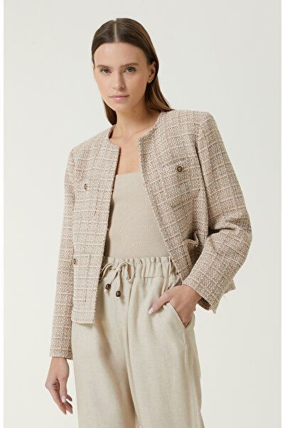 Network Bej Tweed Ceket