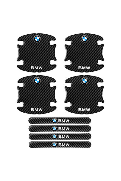 BMW Προστατευτικά Πόρτας Αυτοκινήτου Carbon Μαύρα Σετ 8τμχ - ΟΕΜ