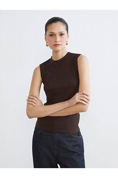 LC Waikiki Original Dik Yaka Ribbed Women's Bodysuit