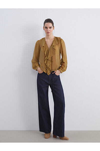 LC Waikiki Alita City Lcw Jeans with a Difference in Color Indigo Denim Strai...