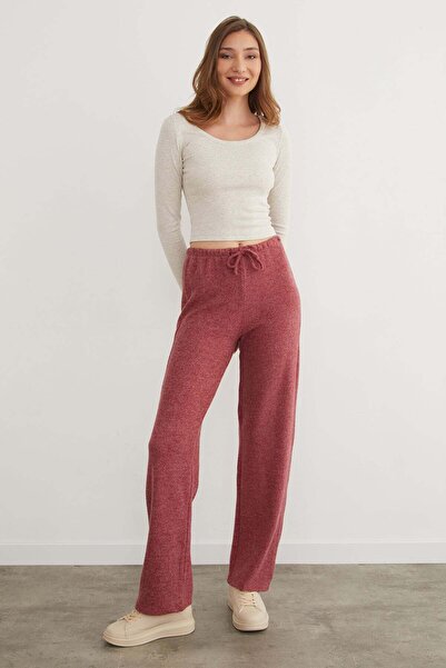 Fulla Moda Pantaloni Yumoş Palazzo cu talie legată
