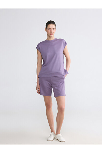LC Waikiki Nevavm Soft Touch Women's Shorts with Stripes on the Sides